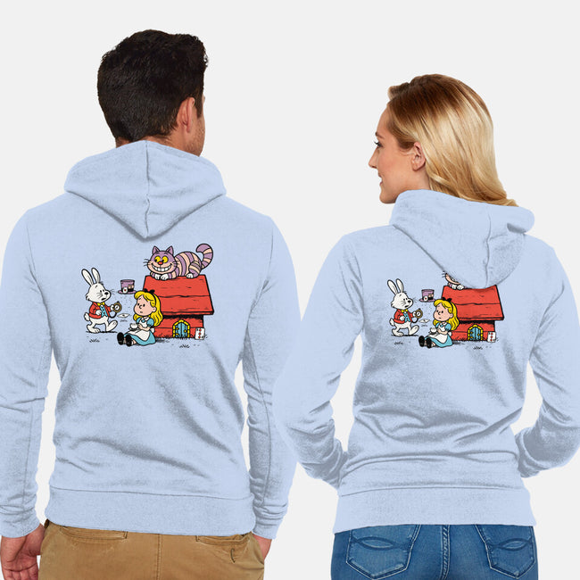 Wonderful Alice-Unisex-Zip-Up-Sweatshirt-ducfrench