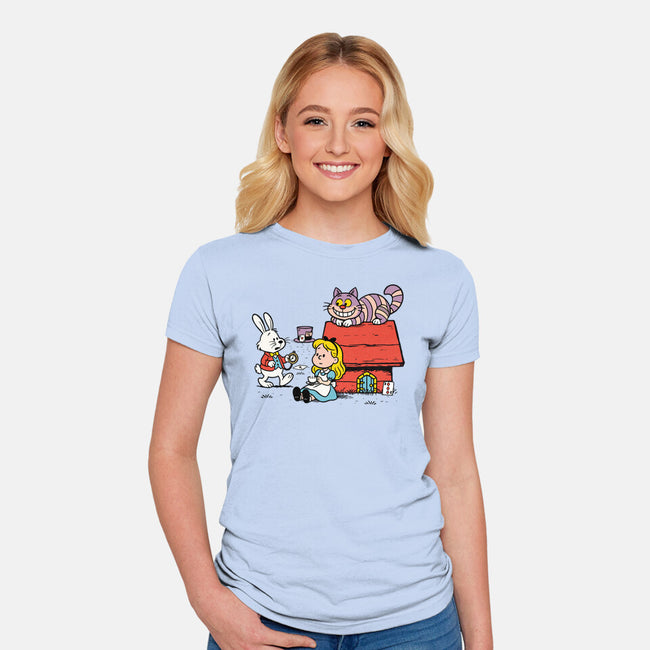 Wonderful Alice-Womens-Fitted-Tee-ducfrench