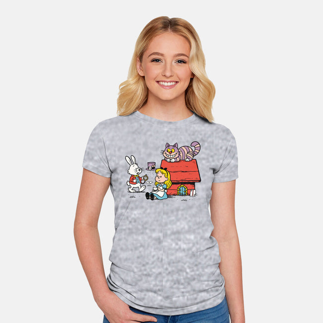 Wonderful Alice-Womens-Fitted-Tee-ducfrench