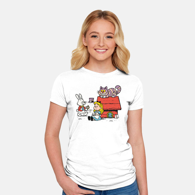 Wonderful Alice-Womens-Fitted-Tee-ducfrench