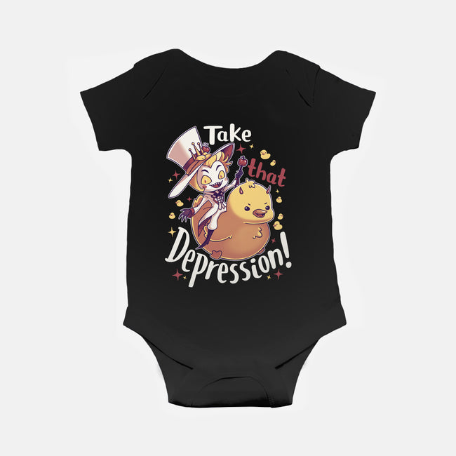 Take That Depression-Baby-Basic-Onesie-Geekydog