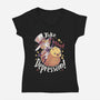Take That Depression-Womens-V-Neck-Tee-Geekydog