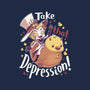 Take That Depression-Unisex-Kitchen-Apron-Geekydog