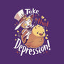Take That Depression-Unisex-Kitchen-Apron-Geekydog