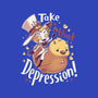 Take That Depression-Unisex-Kitchen-Apron-Geekydog