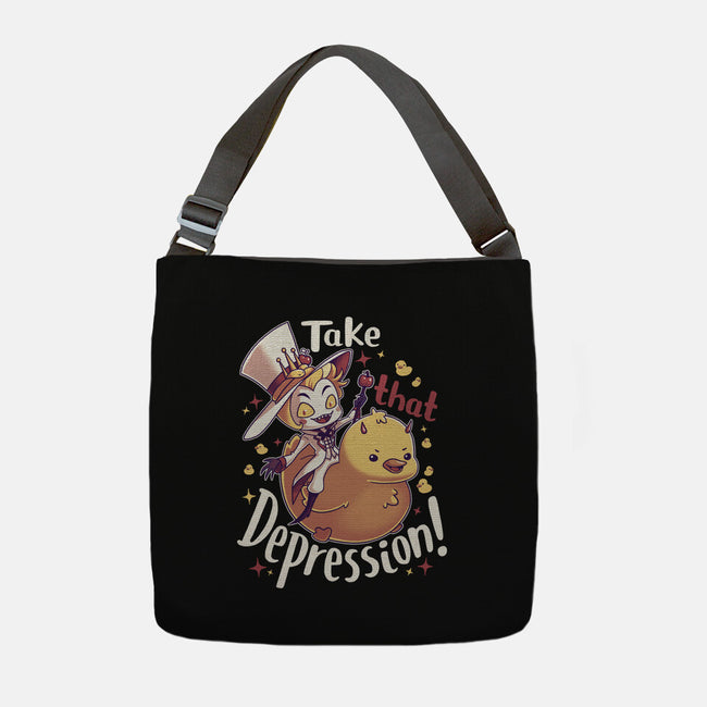 Take That Depression-None-Adjustable Tote-Bag-Geekydog