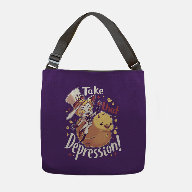 Take That Depression-None-Adjustable Tote-Bag-Geekydog