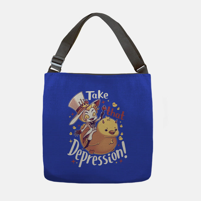Take That Depression-None-Adjustable Tote-Bag-Geekydog