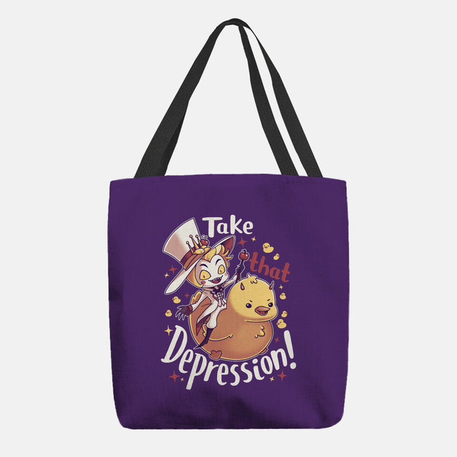 Take That Depression-None-Basic Tote-Bag-Geekydog