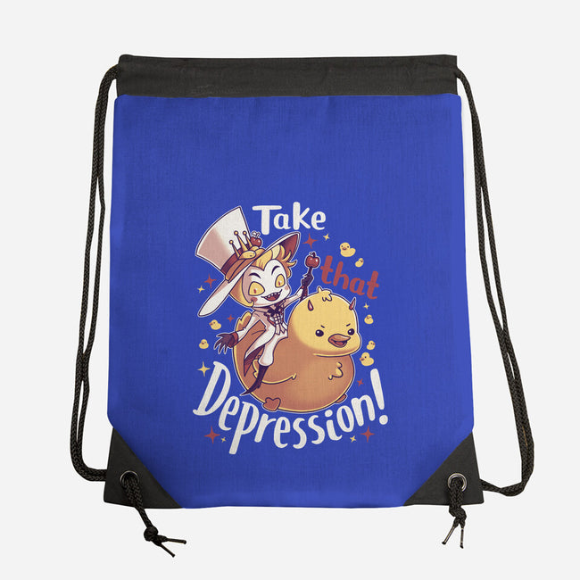 Take That Depression-None-Drawstring-Bag-Geekydog