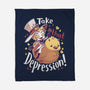 Take That Depression-None-Fleece-Blanket-Geekydog
