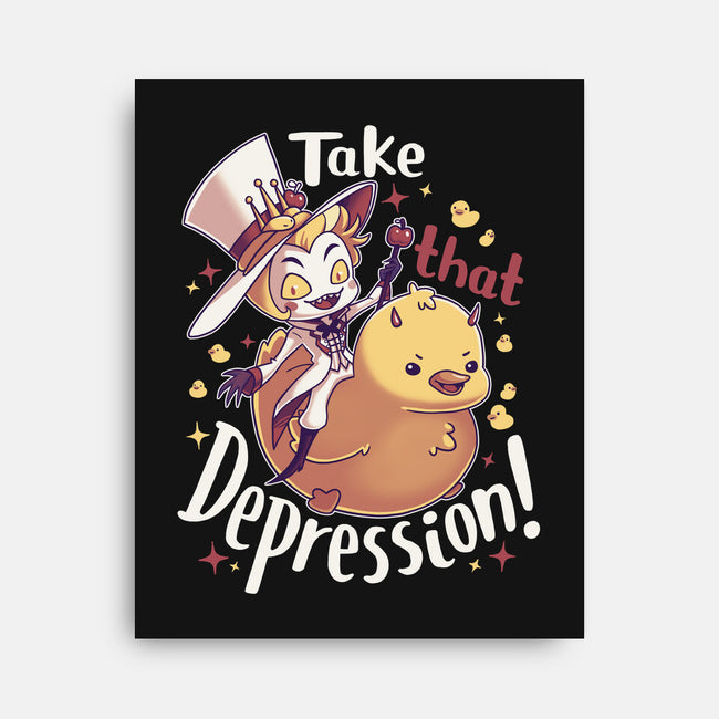 Take That Depression-None-Stretched-Canvas-Geekydog