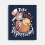 Take That Depression-None-Stretched-Canvas-Geekydog