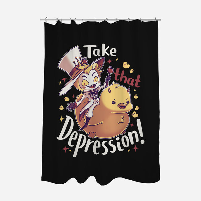 Take That Depression-None-Polyester-Shower Curtain-Geekydog