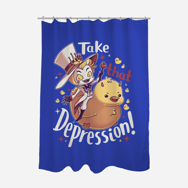 Take That Depression-None-Polyester-Shower Curtain-Geekydog