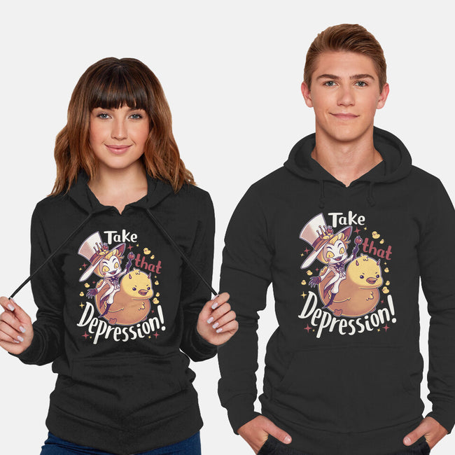 Take That Depression-Unisex-Pullover-Sweatshirt-Geekydog