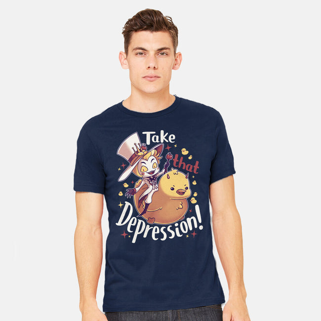 Take That Depression-Mens-Heavyweight-Tee-Geekydog