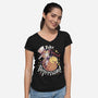 Take That Depression-Womens-V-Neck-Tee-Geekydog