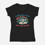 My Inner Child Is Calling-Womens-V-Neck-Tee-glitchygorilla