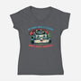 My Inner Child Is Calling-Womens-V-Neck-Tee-glitchygorilla