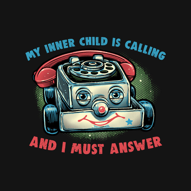 My Inner Child Is Calling-None-Matte-Poster-glitchygorilla