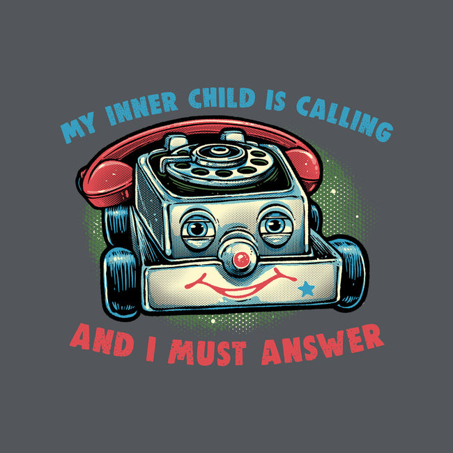 My Inner Child Is Calling-Womens-Basic-Tee-glitchygorilla
