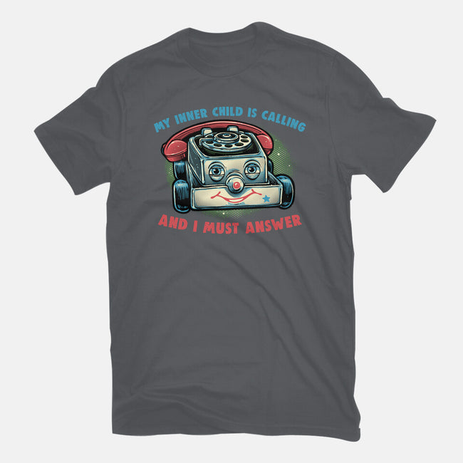 My Inner Child Is Calling-Mens-Basic-Tee-glitchygorilla