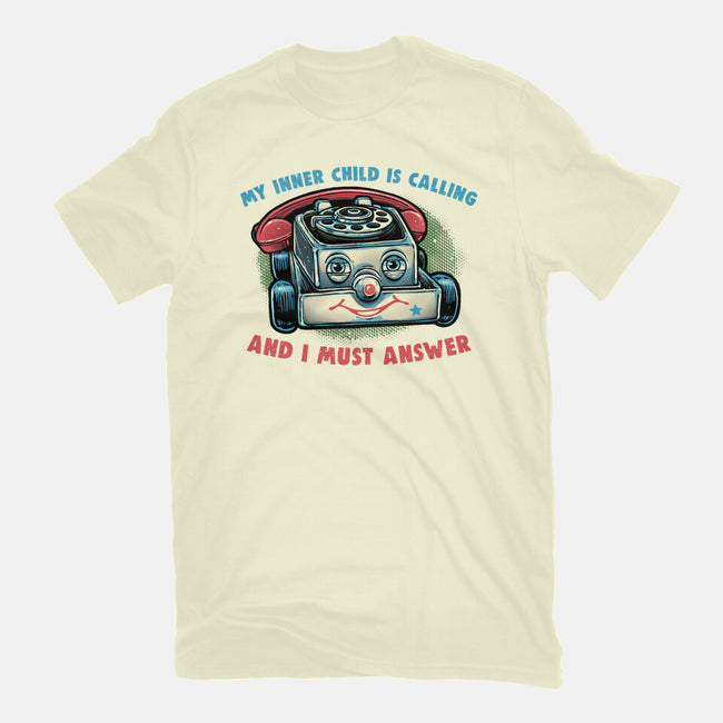 My Inner Child Is Calling-Mens-Basic-Tee-glitchygorilla