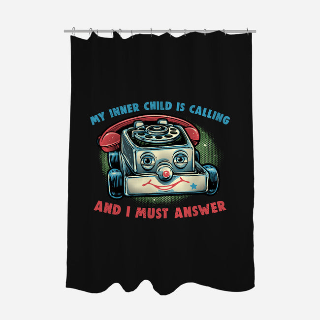 My Inner Child Is Calling-None-Polyester-Shower Curtain-glitchygorilla