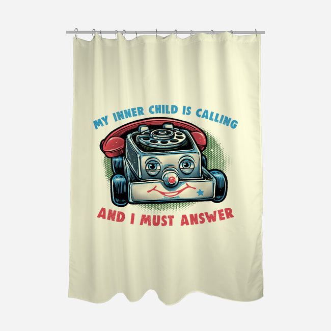 My Inner Child Is Calling-None-Polyester-Shower Curtain-glitchygorilla