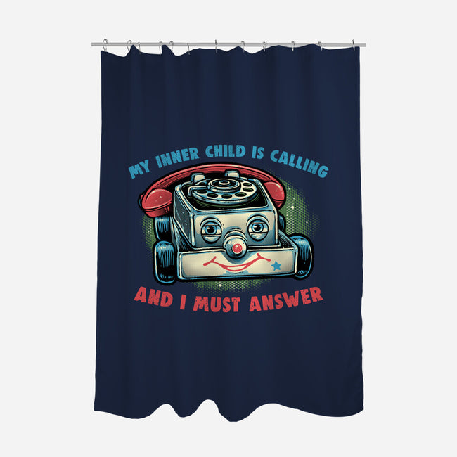 My Inner Child Is Calling-None-Polyester-Shower Curtain-glitchygorilla