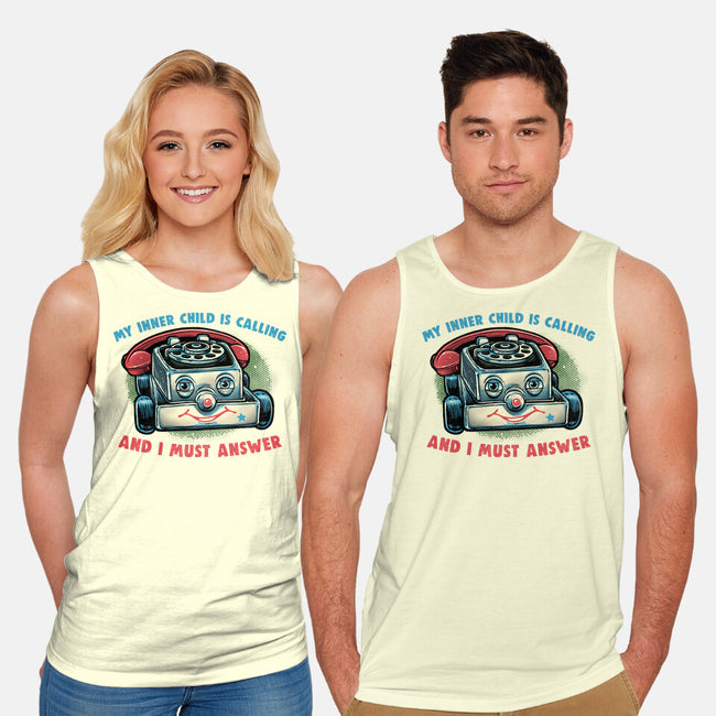 My Inner Child Is Calling-Unisex-Basic-Tank-glitchygorilla