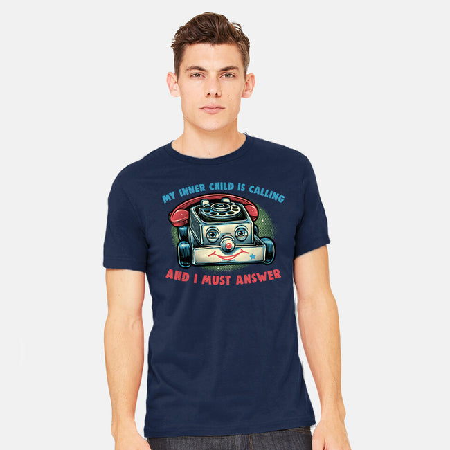 My Inner Child Is Calling-Mens-Heavyweight-Tee-glitchygorilla