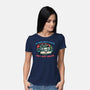 My Inner Child Is Calling-Womens-Basic-Tee-glitchygorilla