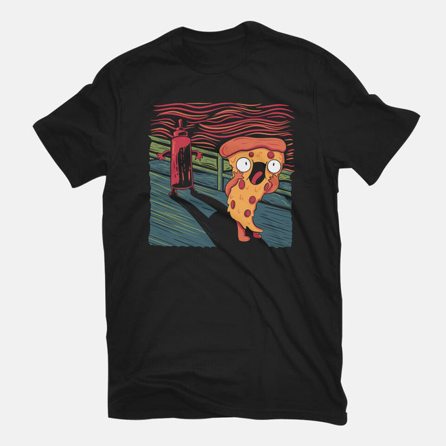The Pizza Scream-Womens-Fitted-Tee-tobefonseca