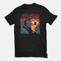 The Pizza Scream-Womens-Fitted-Tee-tobefonseca