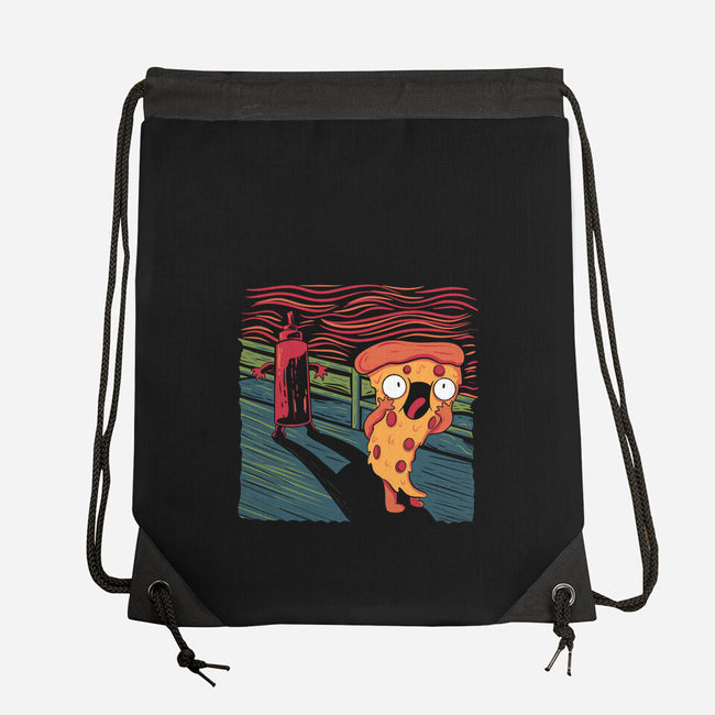 The Pizza Scream-None-Drawstring-Bag-tobefonseca