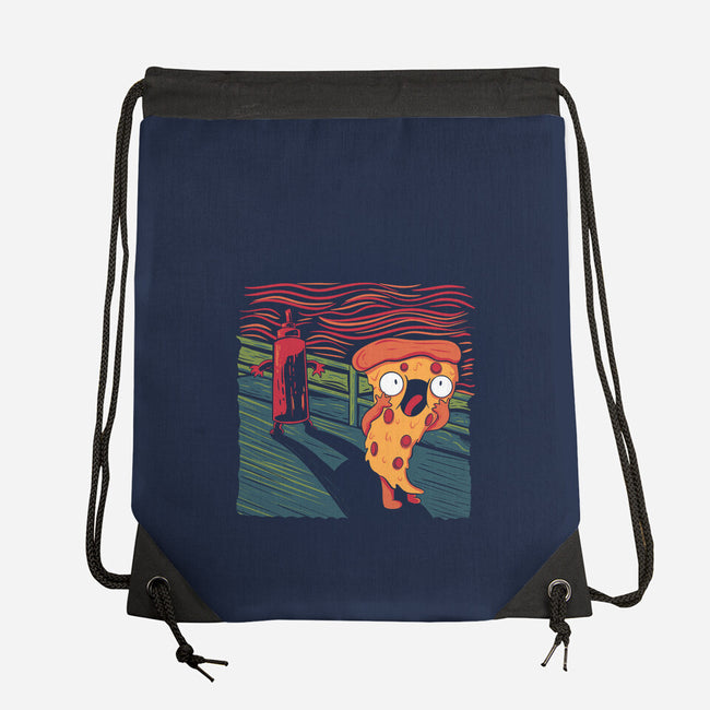 The Pizza Scream-None-Drawstring-Bag-tobefonseca