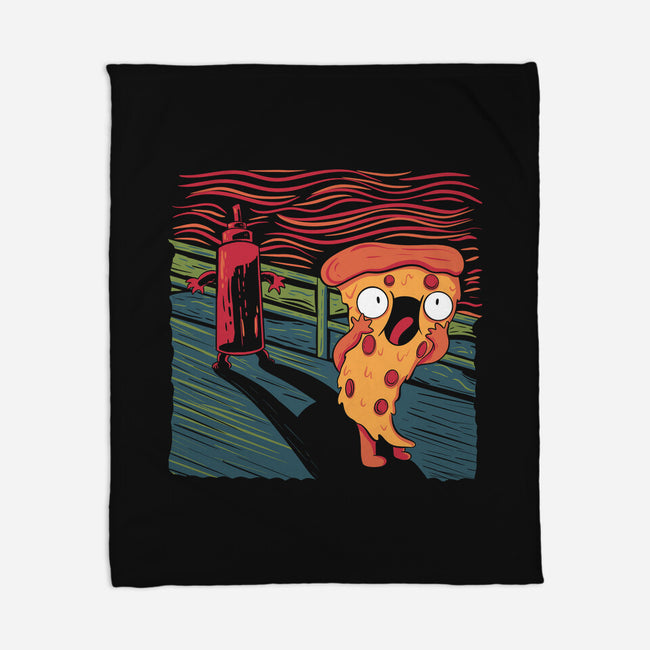 The Pizza Scream-None-Fleece-Blanket-tobefonseca