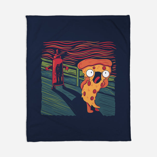 The Pizza Scream-None-Fleece-Blanket-tobefonseca