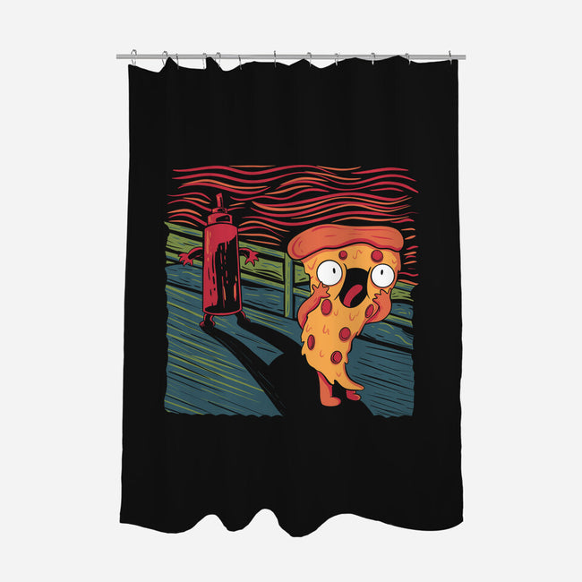 The Pizza Scream-None-Polyester-Shower Curtain-tobefonseca