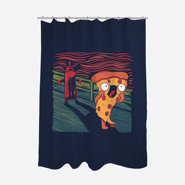 The Pizza Scream-None-Polyester-Shower Curtain-tobefonseca