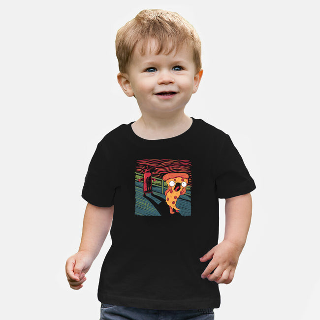 The Pizza Scream-Baby-Basic-Tee-tobefonseca