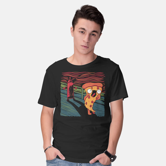 The Pizza Scream-Mens-Basic-Tee-tobefonseca