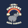 Real Unicorns Have Curves-Womens-V-Neck-Tee-tobefonseca
