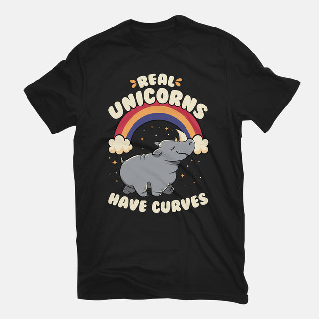 Real Unicorns Have Curves-Mens-Basic-Tee-tobefonseca