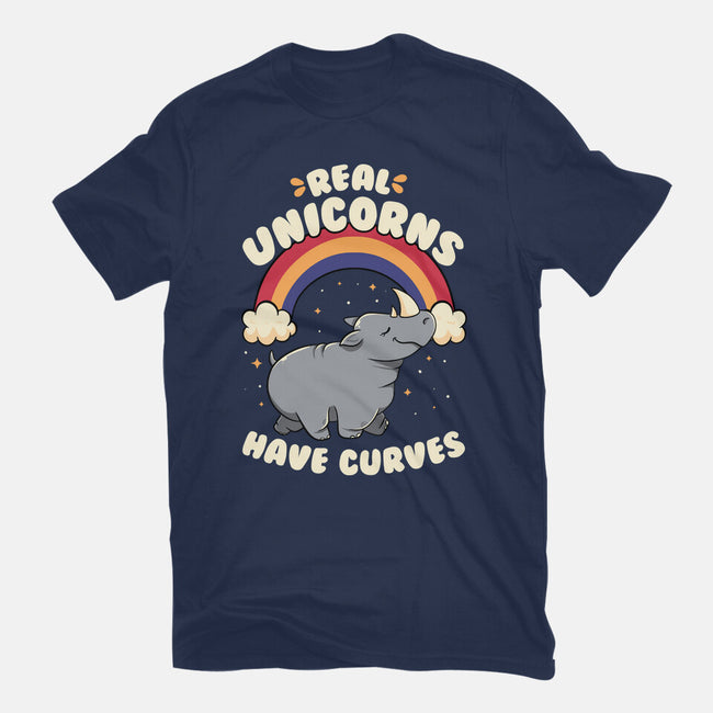 Real Unicorns Have Curves-Mens-Basic-Tee-tobefonseca