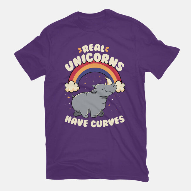 Real Unicorns Have Curves-Mens-Basic-Tee-tobefonseca