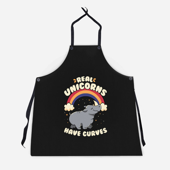 Real Unicorns Have Curves-Unisex-Kitchen-Apron-tobefonseca
