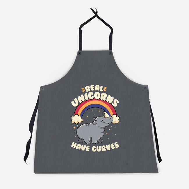 Real Unicorns Have Curves-Unisex-Kitchen-Apron-tobefonseca